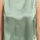 Mike Satin Tank- Sage