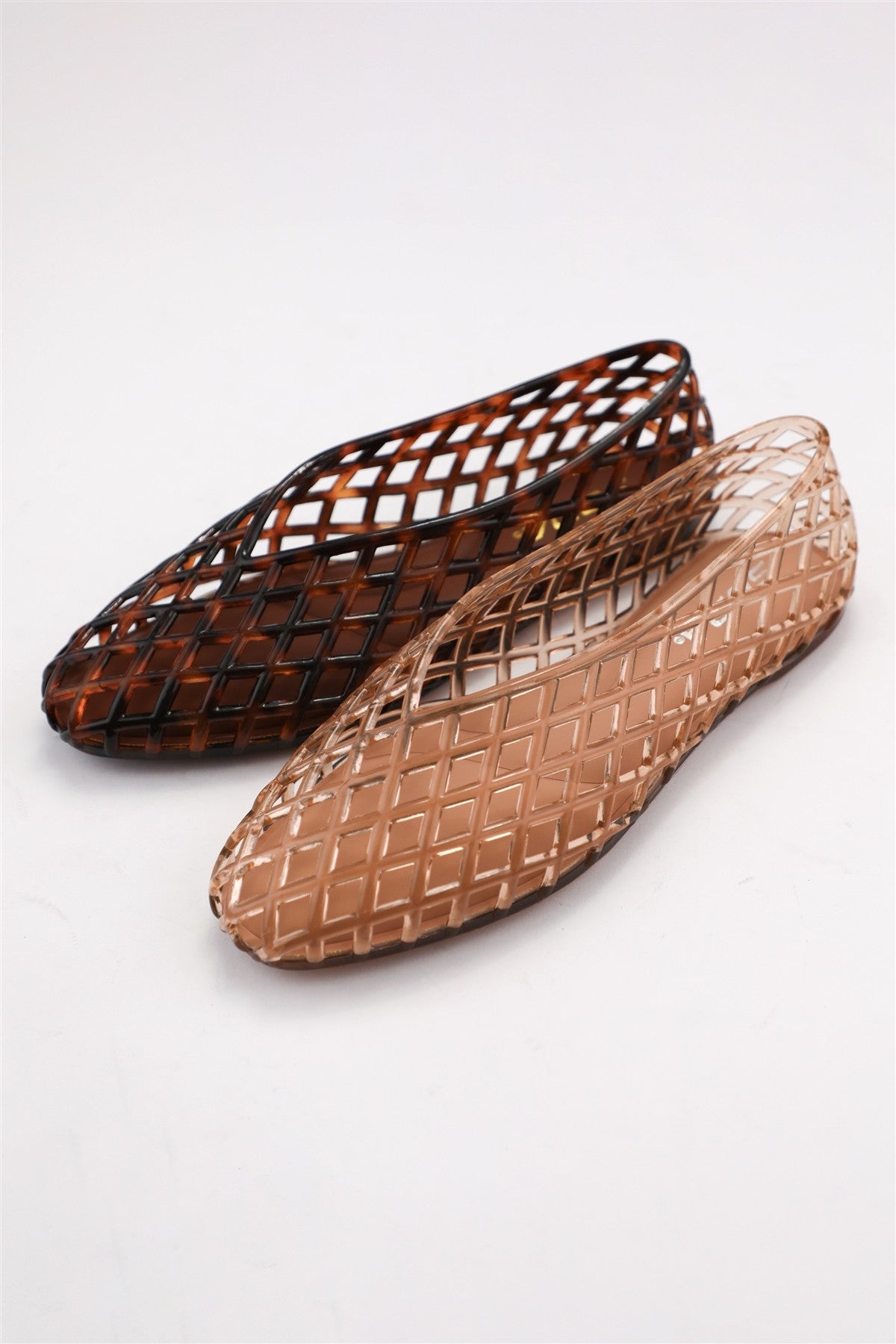 User Jelly Ballet Flats- Nude
