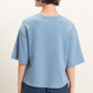 Dalton Loose Fit Top- Dusty Blue