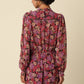 Dalia Floral Long Sleeve Romper- Multi