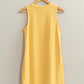 Peter Sleeveless Pocket Dress- Yellow