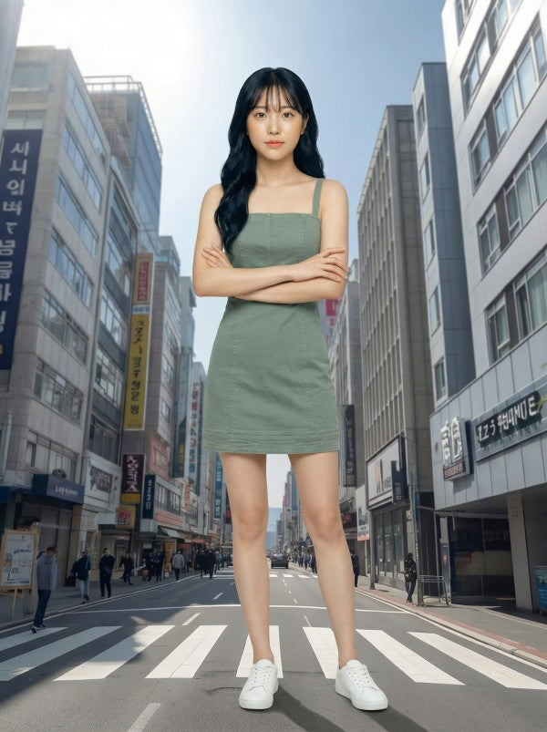 Alexa Contrast Stretch Denim Mini Dress- Mint