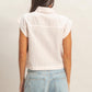 Barry Striped Button Up Top- Pink