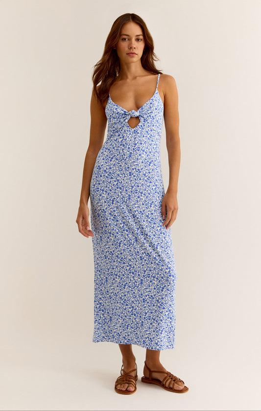 Z Supply Carita Floral Maxi Dress- Blue Wave