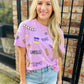 LSU Sequin Boxy Tee