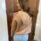 Mack Stripe Hooded Sweater-Latte