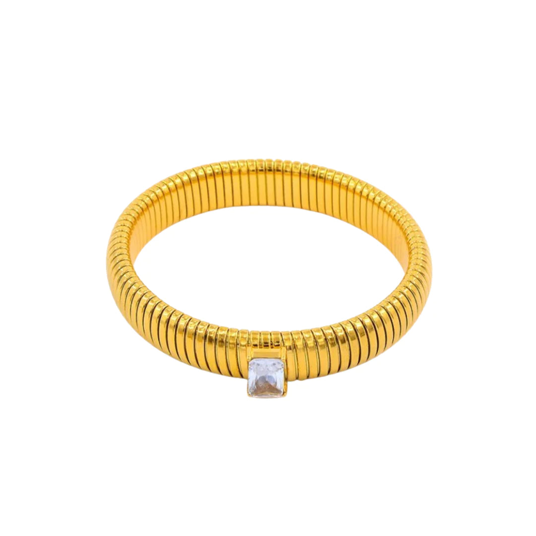 Cobra Single Bangle Bracelet- Gold