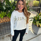 Cheers Pullover Sweater- White