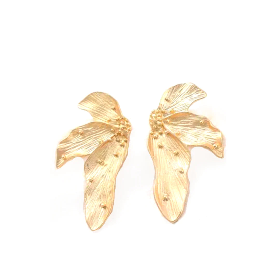 Lotus Drop Earrings
