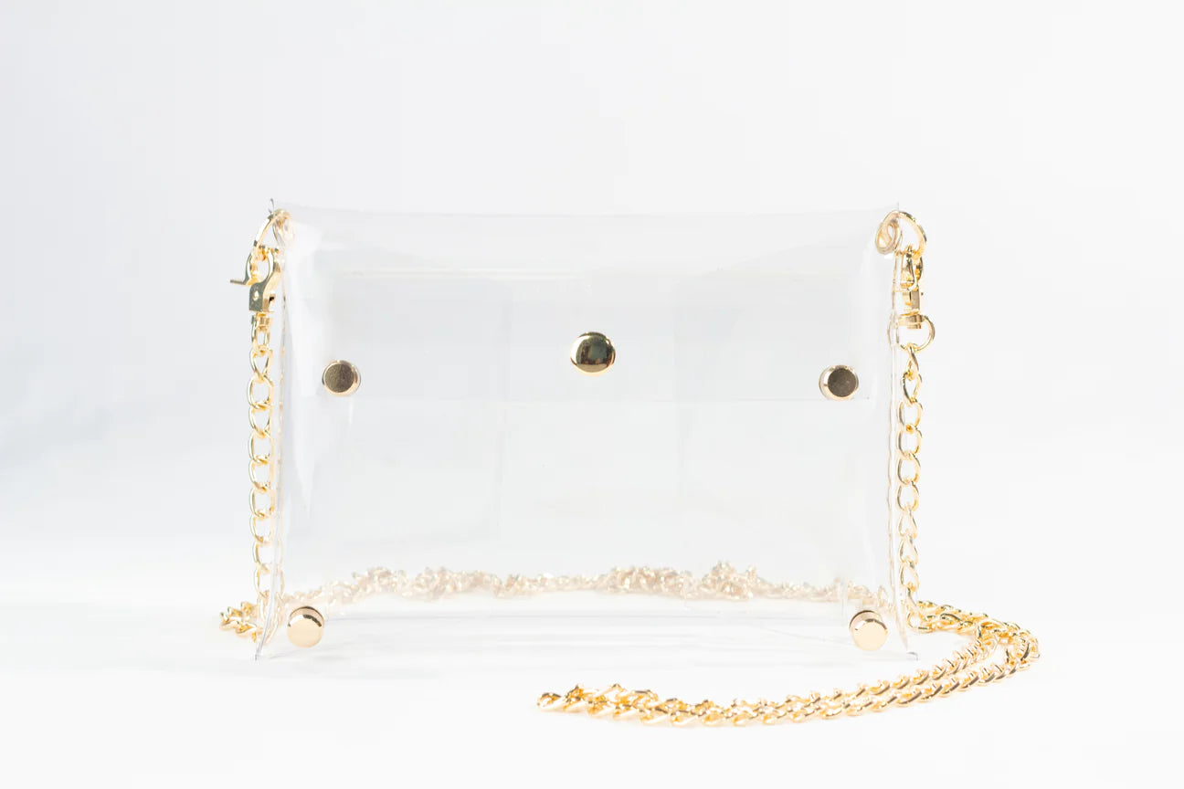 Rainey Clear Bag- Gold