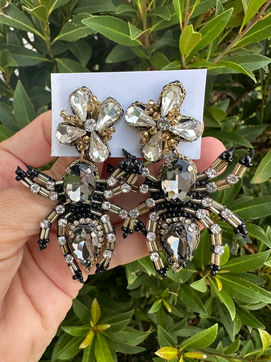 Scary Spider Earrings- Small