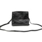 Maria Shiny Leather Crossbody Bag- Black