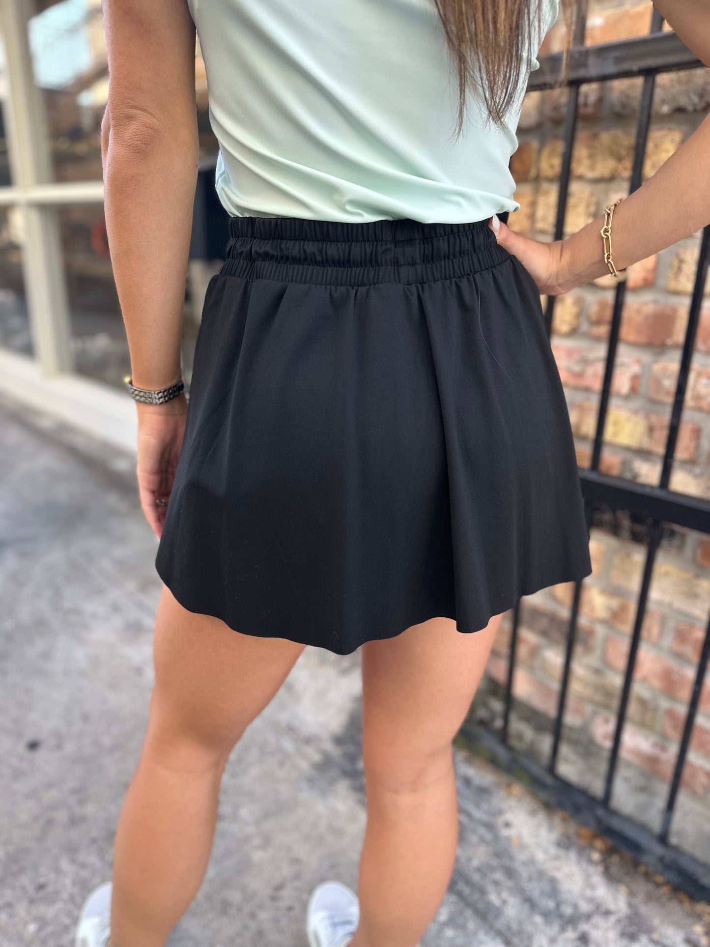 Z Supply Match Point Skirt- Black