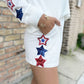 Patriotic Star Patch Shorts