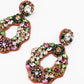 Floral Jeweled Wreath Earrings