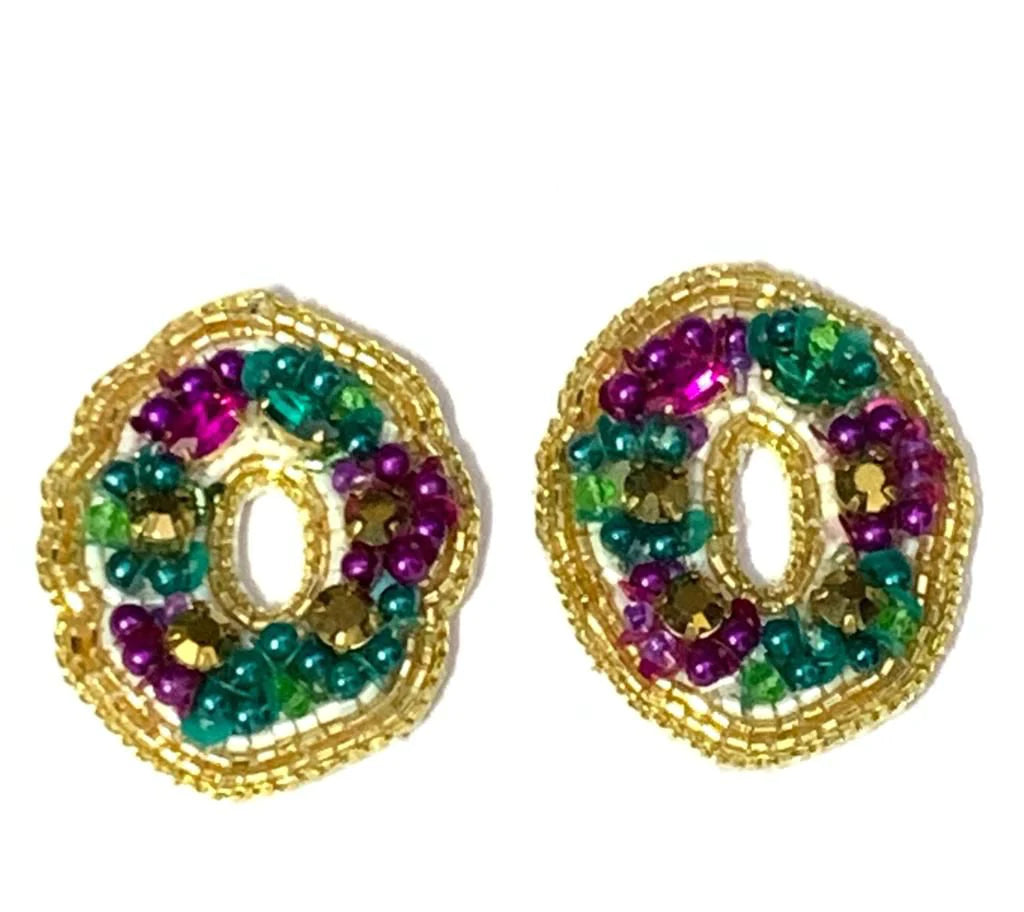 Little King Cake Stud Earrings