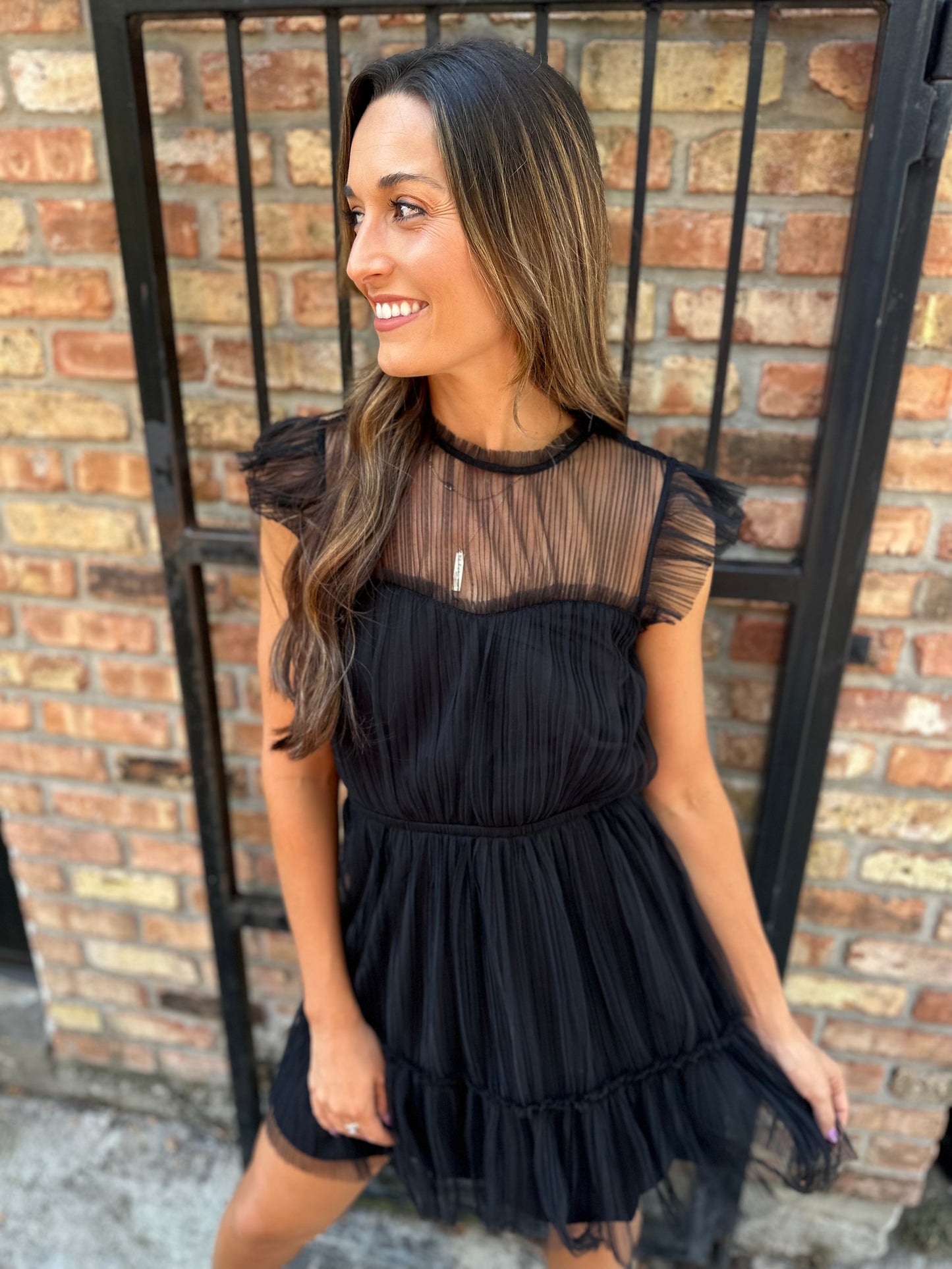 Sabina Mini Dress- Black