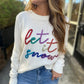 Let It Snow Sweater- Cream