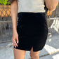 Ashley Velvet Skirt- Black