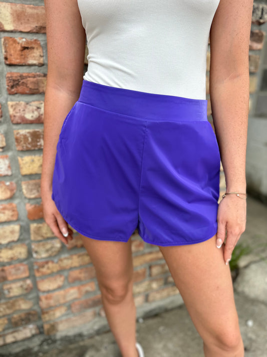 Pippa Shorts-Purple