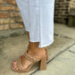 Kelsey Asymmetrical Hem HR Ankle Flare Denim- White