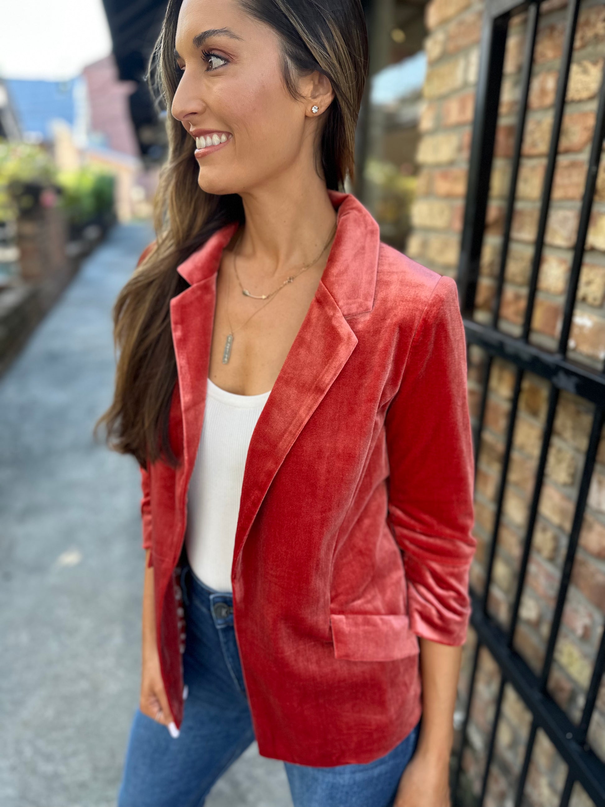 Terracotta blazer clearance