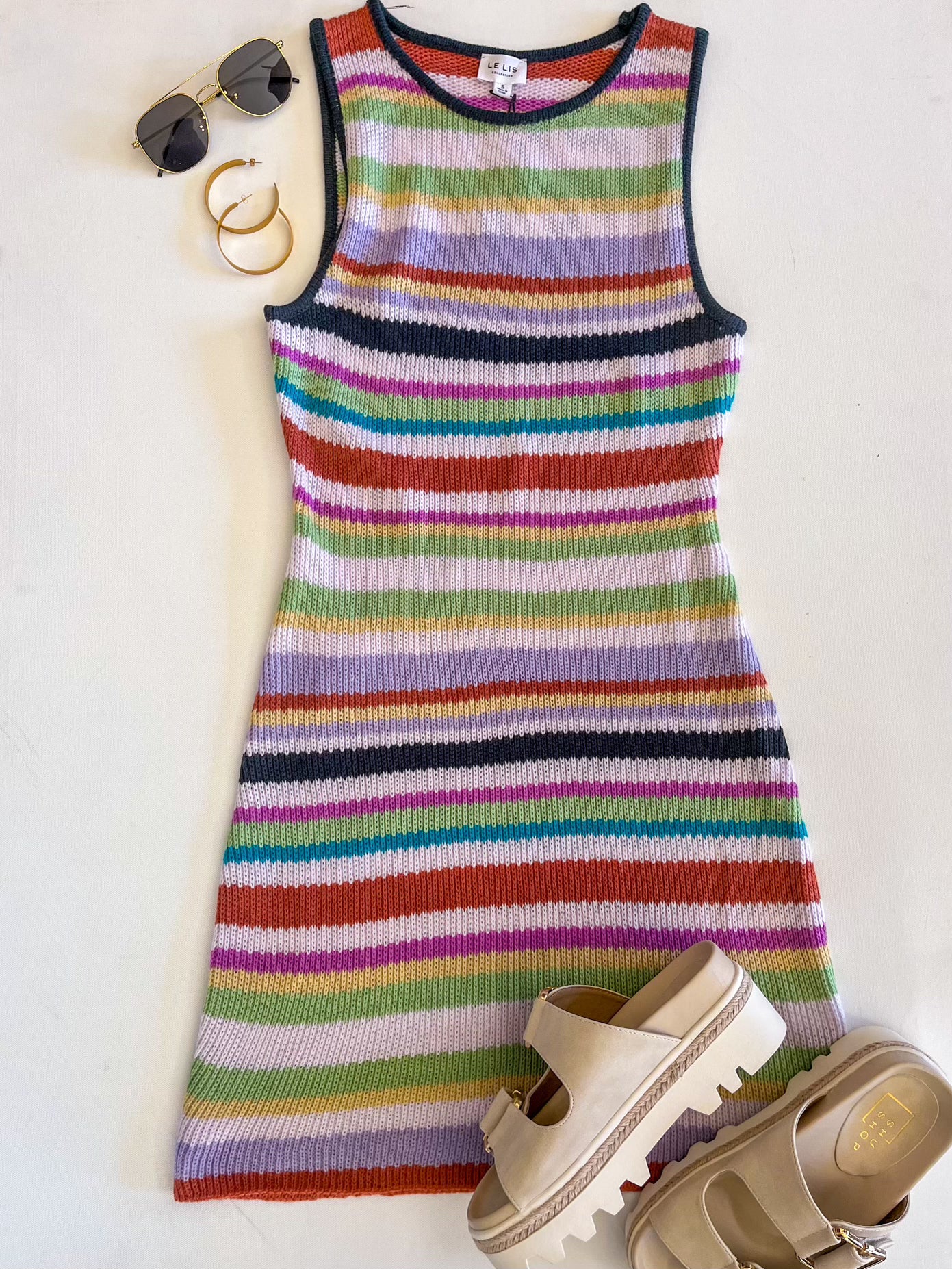Striped Sweater Mini Dress
