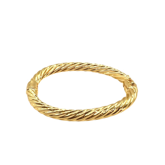 Twisted Rope Bracelet- Gold