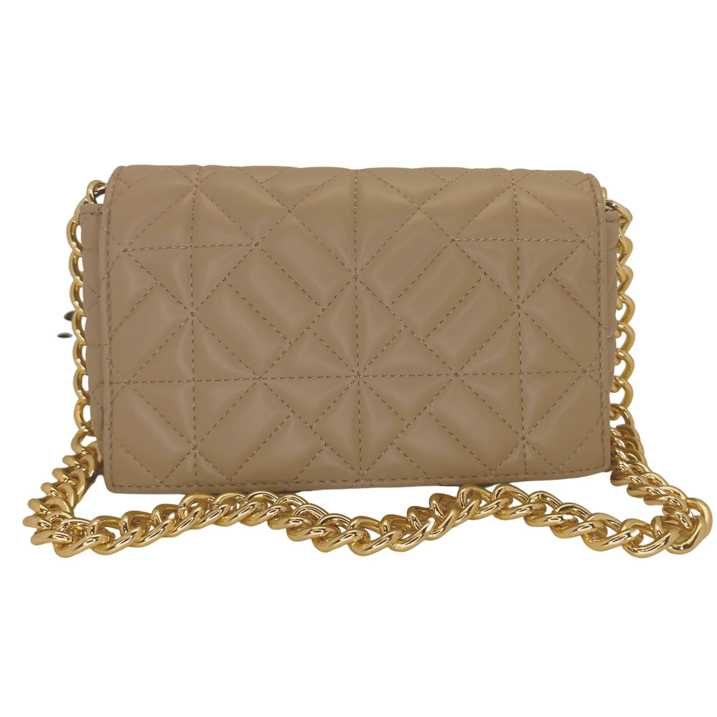 Cora Quilted Bag- Taupe