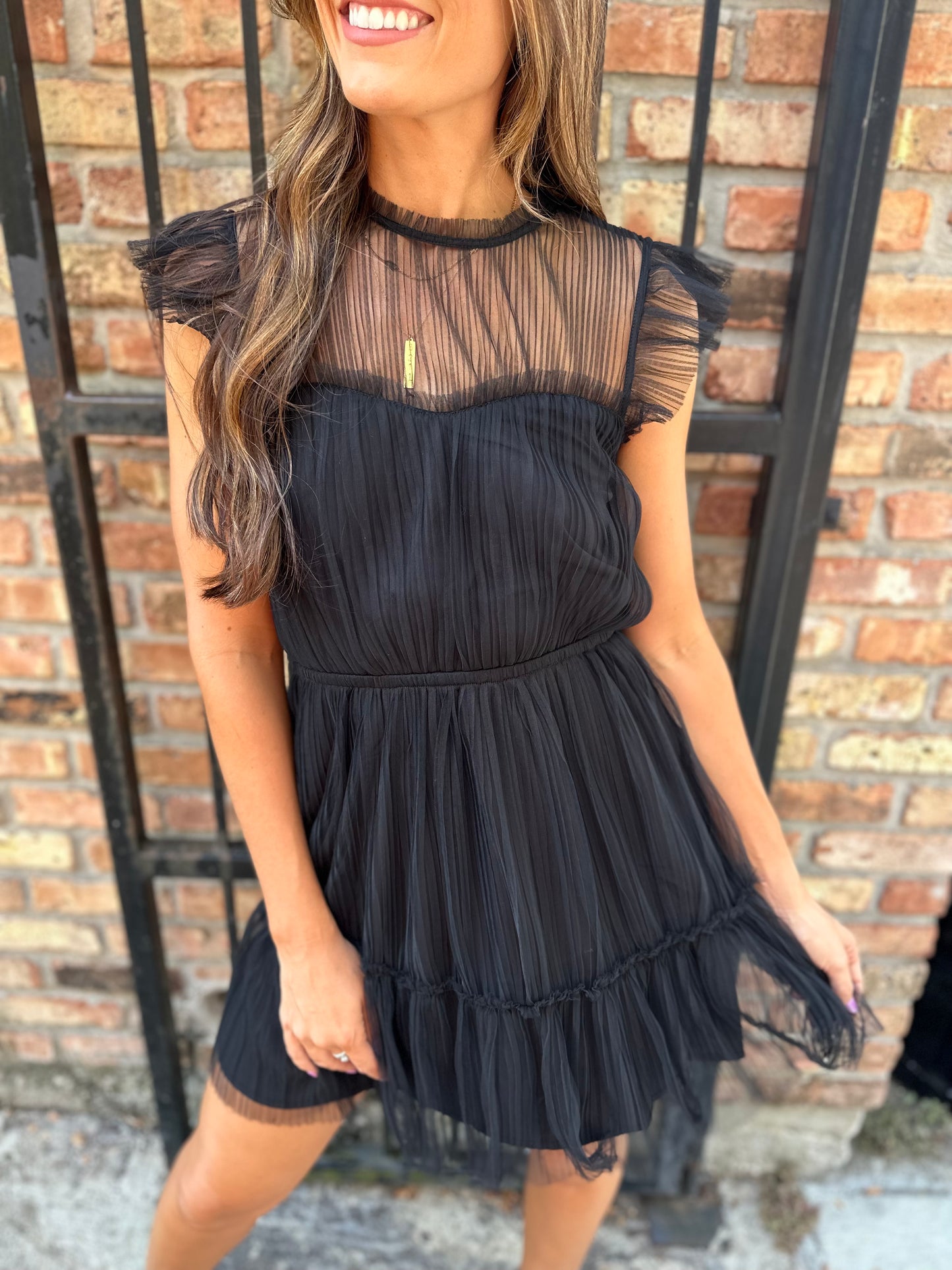 Sabina Mini Dress- Black
