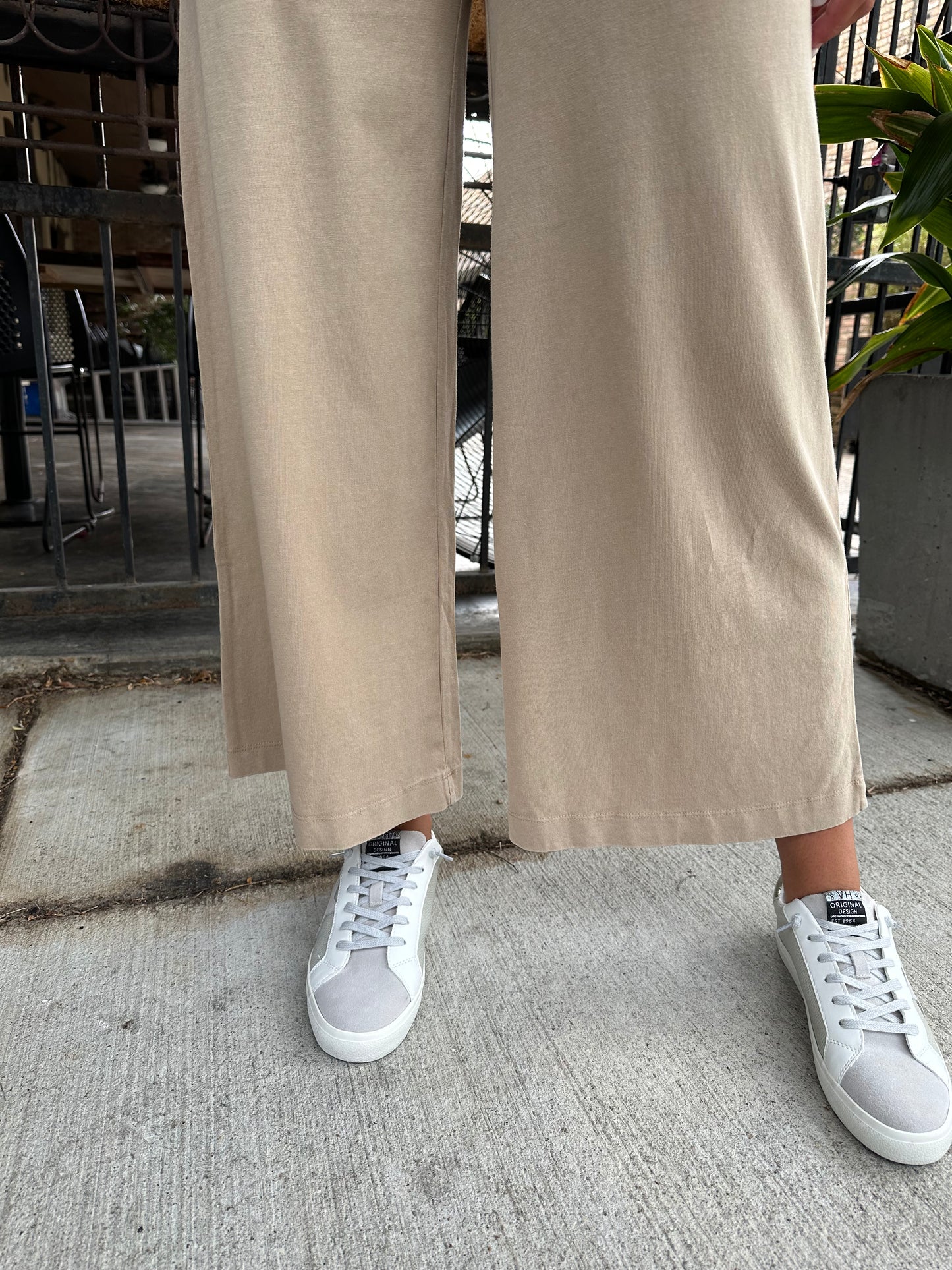 Z Supply Scout Jersey Flare Pant- Taupe