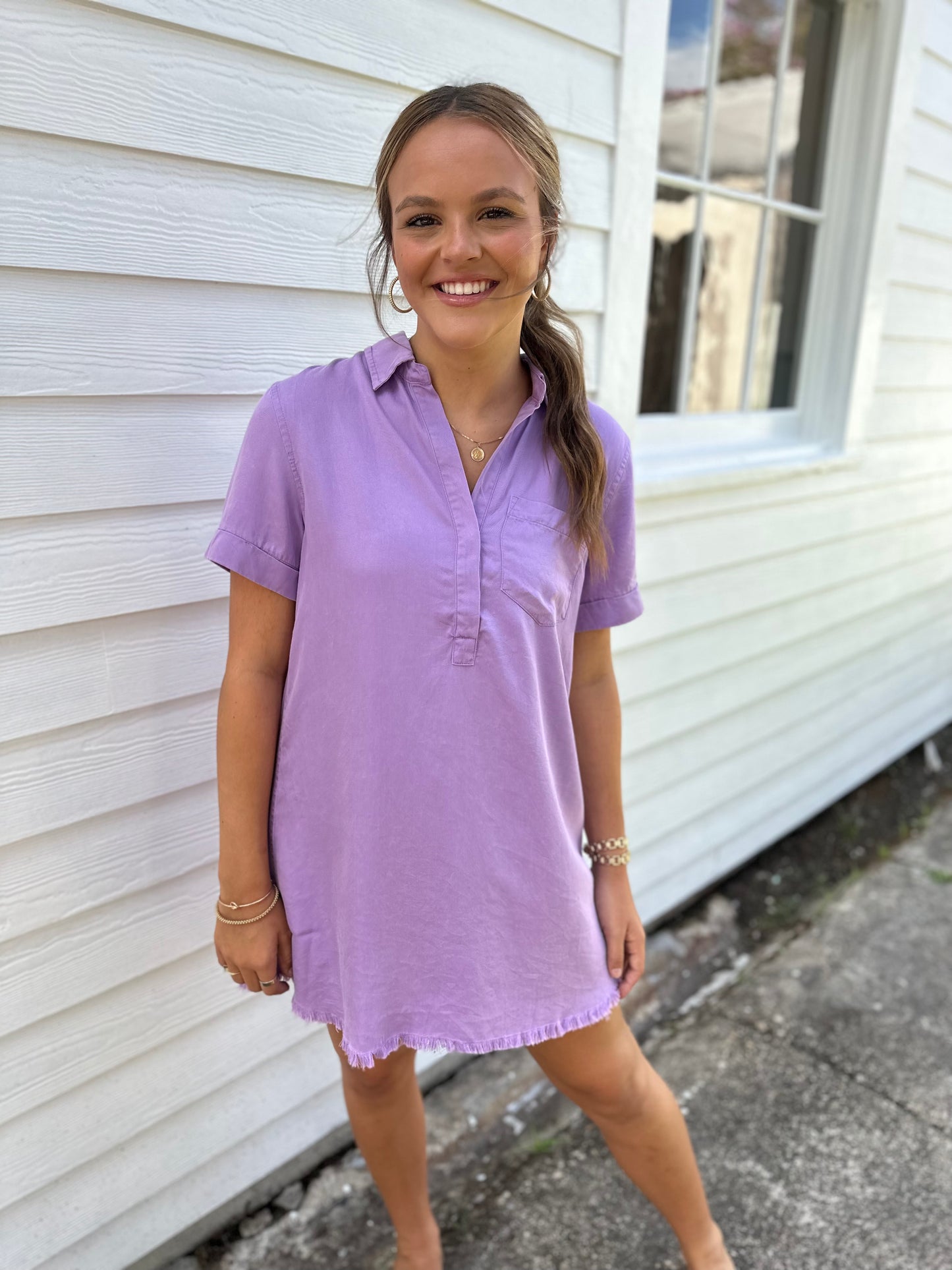 Moon Washed Denim Mini Dress- Violet Hazel Lane Boutique Moon Washed Denim Mini Dress- Violet Hazel Lane Boutique