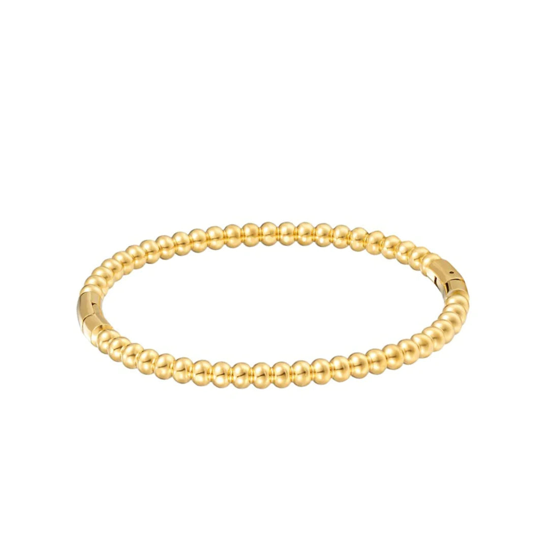 Circular Repeat Bangle Bracelet- Gold
