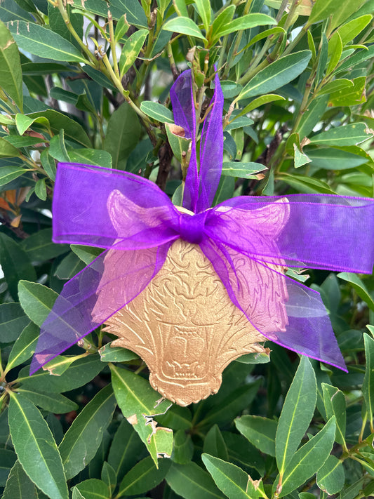 Tiger Head Ornament- Gold
