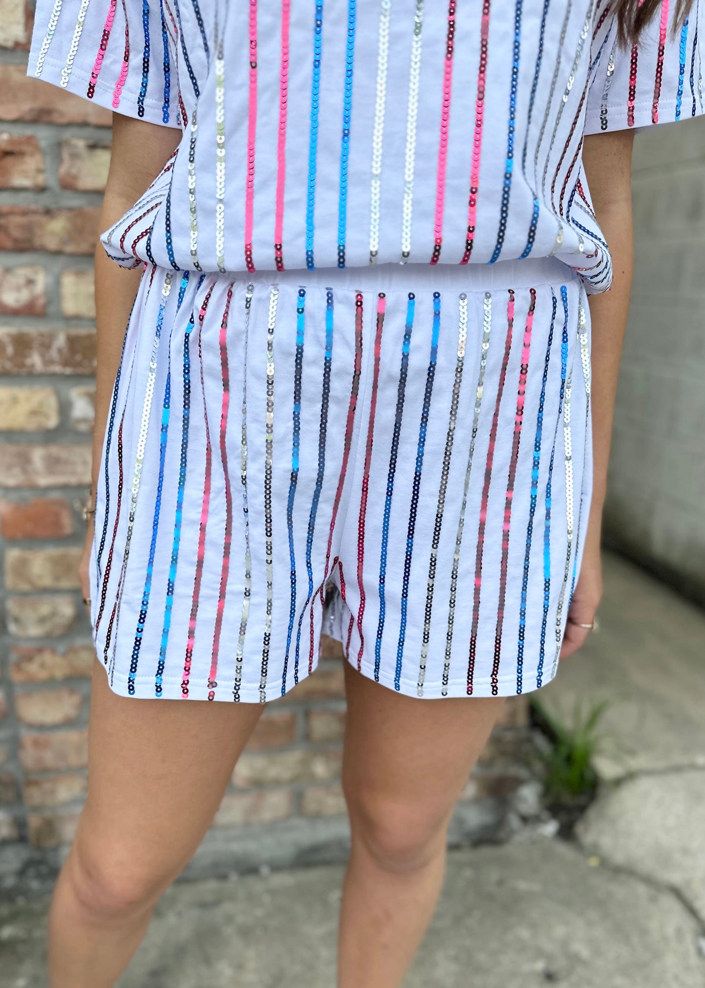 4th of July Stripe Shorts