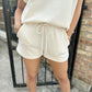 Tilly Textured Shorts- Cream