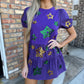 MG Star Sequin Dress- Purple
