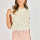 Chunky Handknit Tank- Ivory