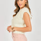 Chunky Handknit Tank- Ivory