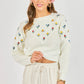 Bettie Embroidered Sweater- Ivory