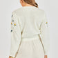 Bettie Embroidered Sweater- Ivory