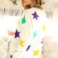 Mardi Gras Star Sweater- Off White