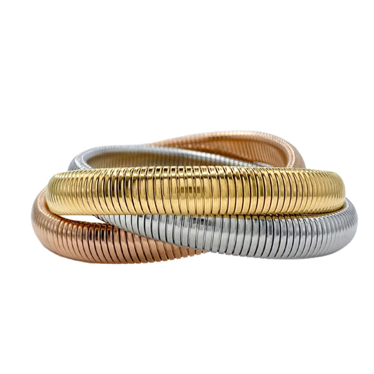 Cobra Bracelets- Gold, Silver, Rose Gold