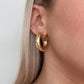 Earle Hammered Hoop Earrings