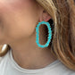 Crystal Garland Earrings- Teal
