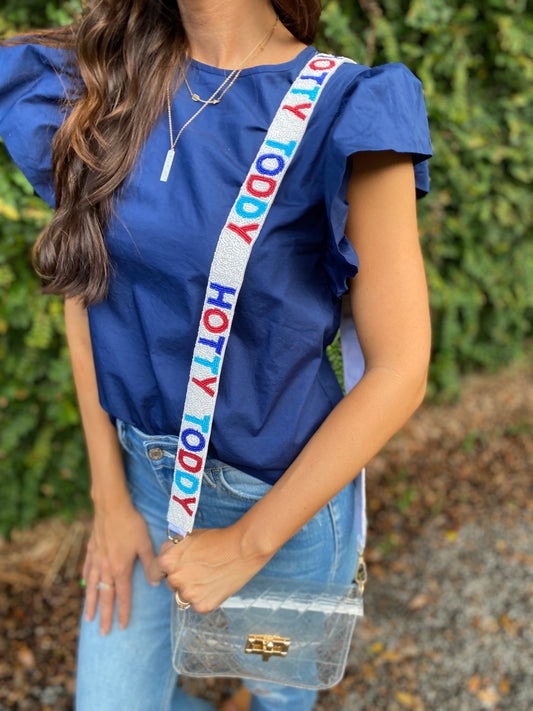 Seed Bead Strap- Hotty Toddy
