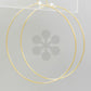 Gold Dipped Hoops- 2 1/4" Length
