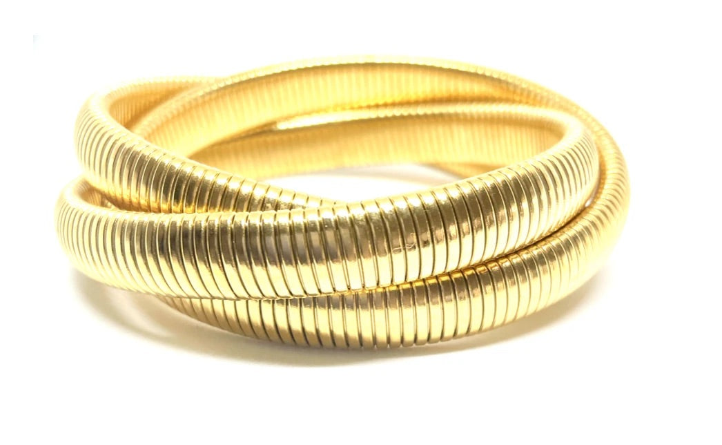 Cobra Bracelets- Gold Twisted