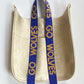 Seed Bead Strap- Wolves (Blue/Yellow)