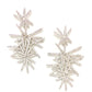 Pave Firework Earrings- Silver